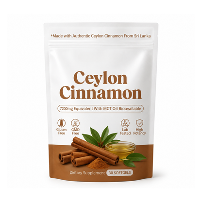 Ceylon Cinnamon 7200mg Equivalent with MCT Oil