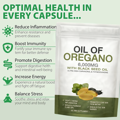 Oil Of Oregano With Black Seed Oil