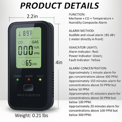 4 In 1 CO Detector